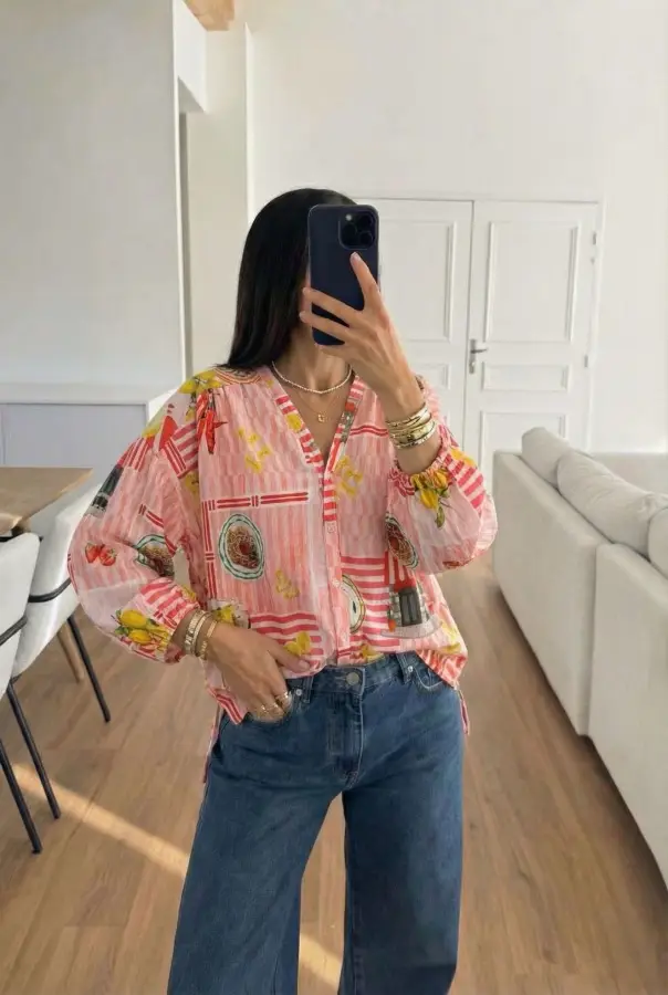 Chemise en coton  | Vintage Mode